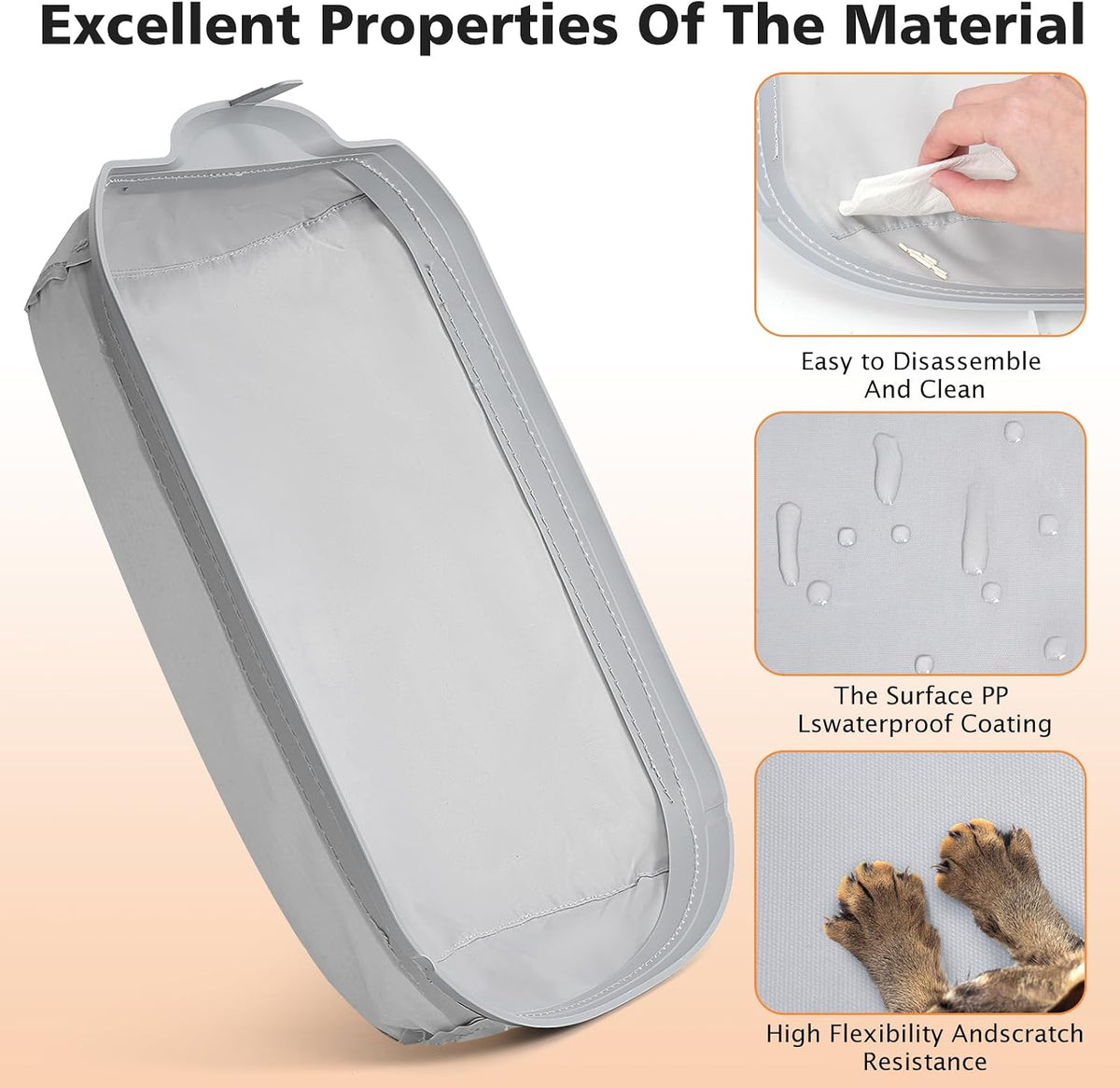 medium dimensions sized for automated self-cleaning litter boxes