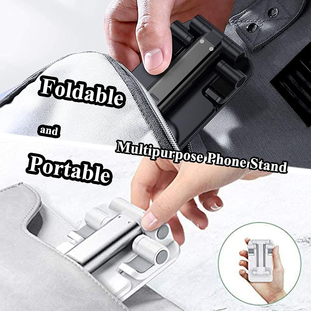 Meetuo Foldable Phone Stand – Eye-Level Screen Support for Study Desk and Workstation Productivity