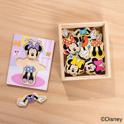 Melissa & Doug Disney Minnie Mouse Wooden Dress-Up Set – Grandparent Gift for Disney-Loving Toddler Ages 3+