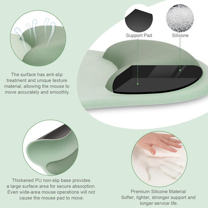 memory foam keyboard wrist rest (17.32 x 3.15 inch)