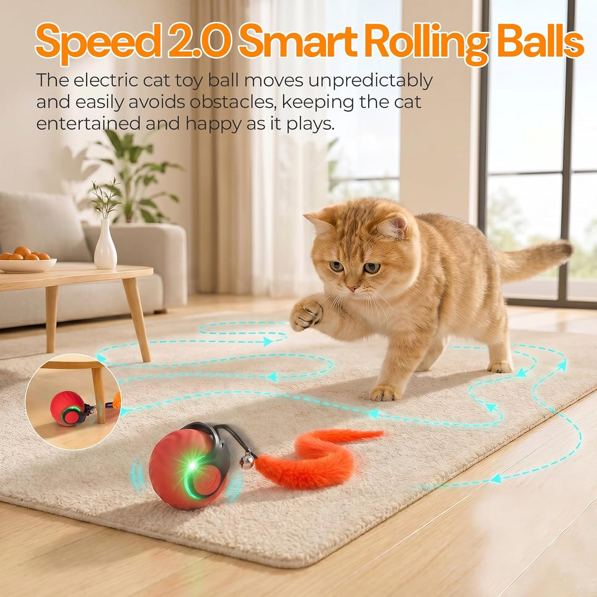 MeowPals WhiskerWiggle Cat Toy – Bite-Resistant Silicone for Aggressive Chewers, No Small Parts