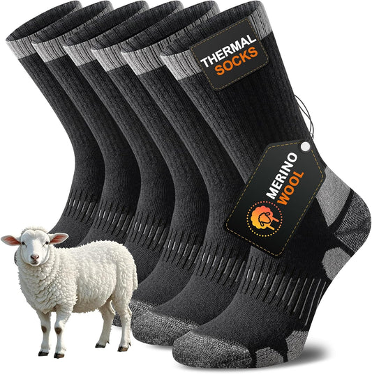 merino wool construction (natural, moisture-wicking, odor-resistant fiber)