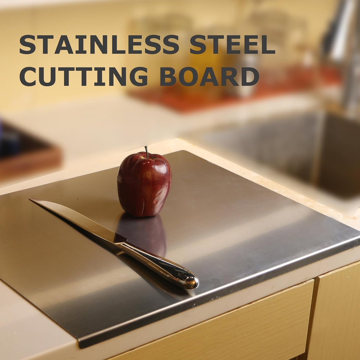 Metal Baking Board for Home Kitchens – Industrial-Chic Prep Surface That Doubles as Counter Styling
