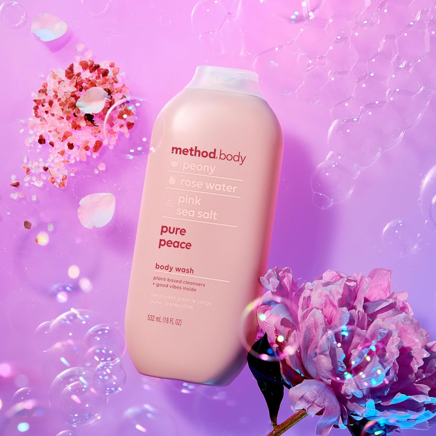 Method Body Wash, Pure Peace – Long-Lasting Fragrance Body Wash for a Sensory Shower Ritual