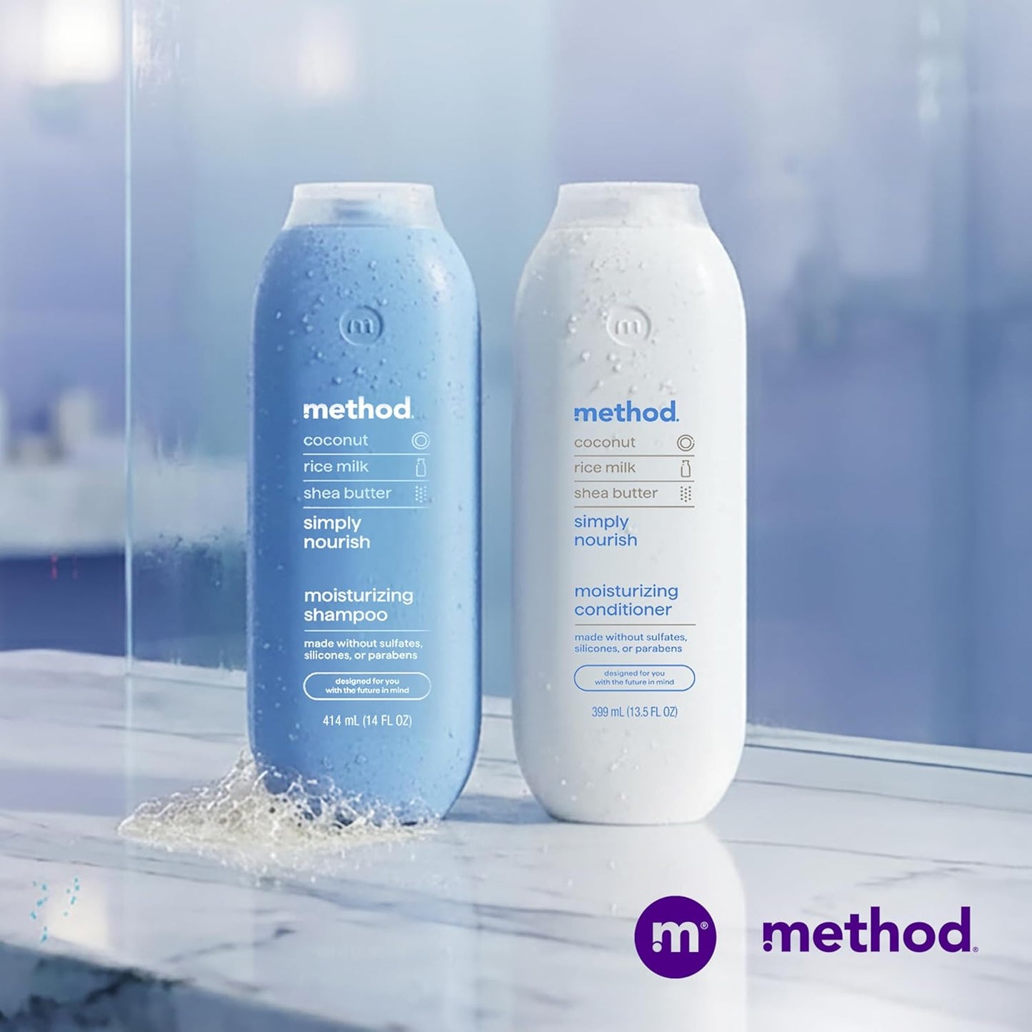 Method Simply Nourish Moisturizing Shampoo – Mindful Self-Care Ritual for Dry, Stressed Hair at Home