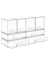Vtopmart Transparent Drawer Organizer Set – Minimalist Storage for Capsules, Spices, and Small Apartments