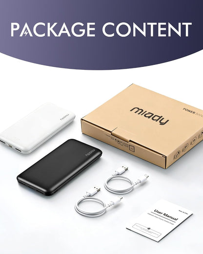 Miady Color-Pair Portable Charger Set – Practical Anniversary Gift for Partners Who Travel Together
