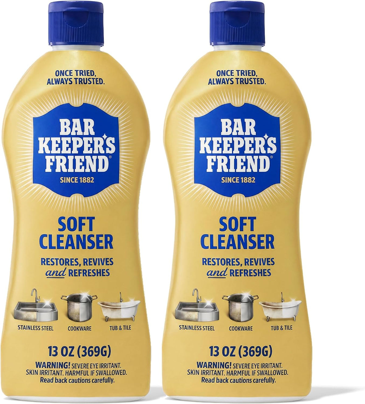 micro-abrasive oxalic acid liquid formula that lifts rust, tarnish, limescale, and soap scum