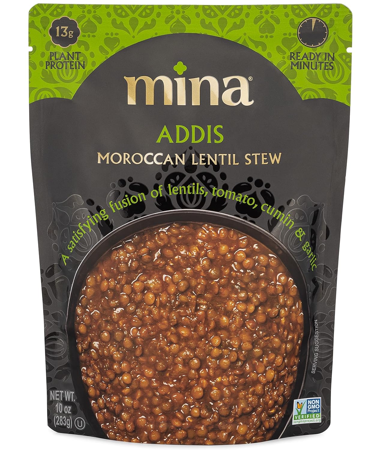 microwavable 10 oz single-serve pouch, ready to eat with no additional cooking