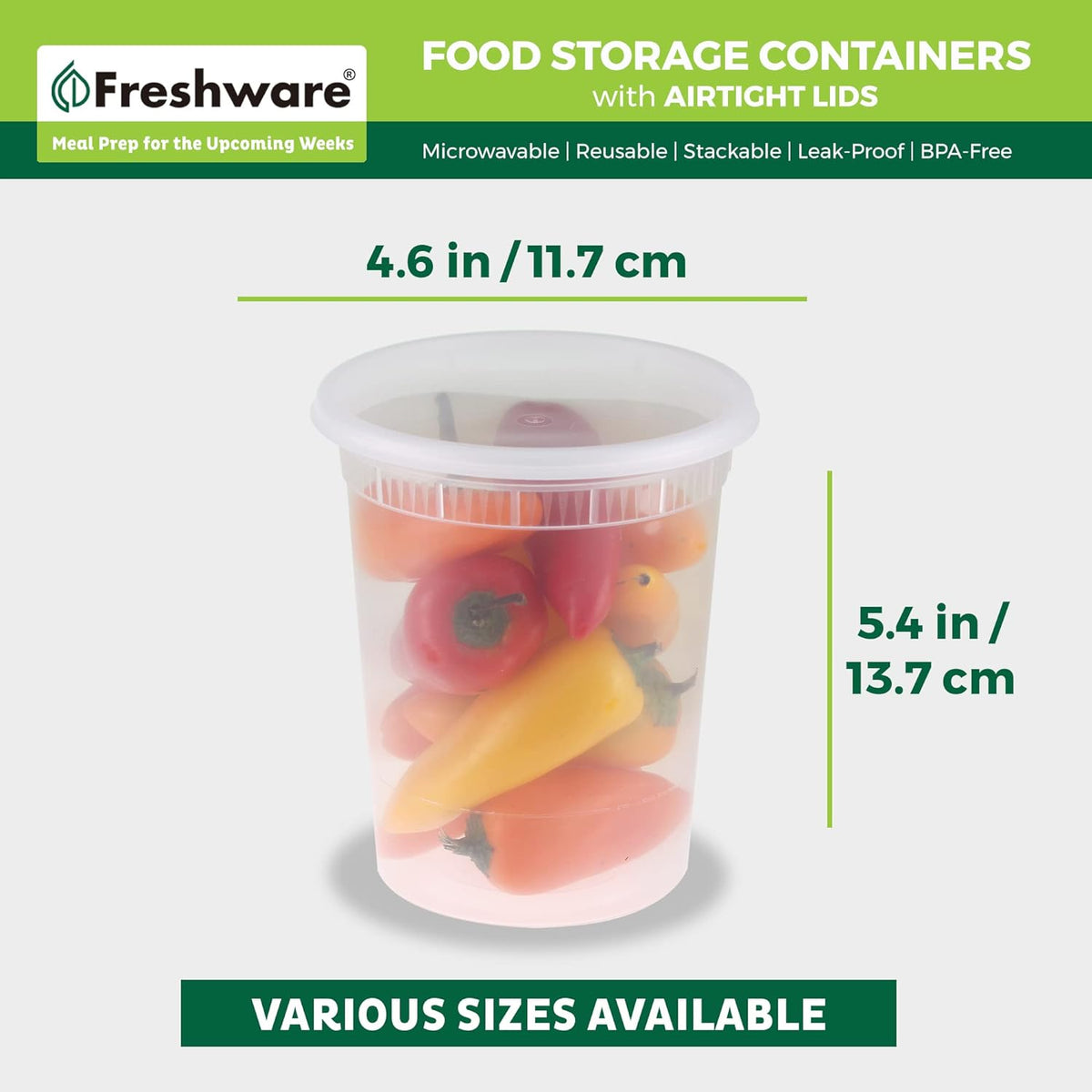 microwave, freezer, and dishwasher safe for end-to-end food handling