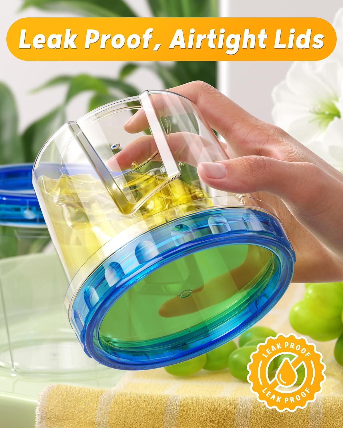 microwave-safe body (lids removed) and dishwasher-safe for easy cleanup