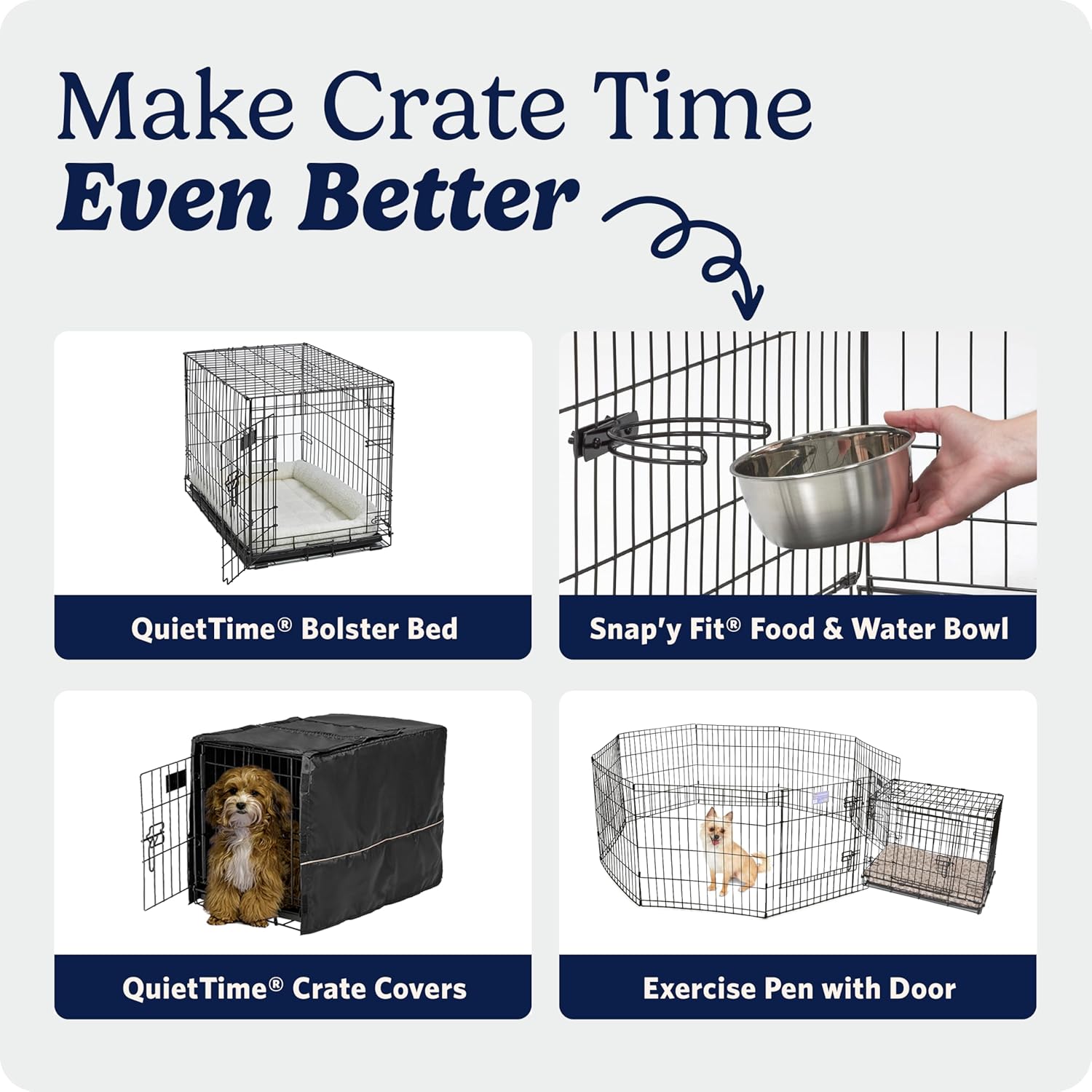 MidWest iCrate 30-Inch Folding Dog Crate with Paw Block Latch, Secure Containment for Medium-Breed Puppies 21-40 lbs