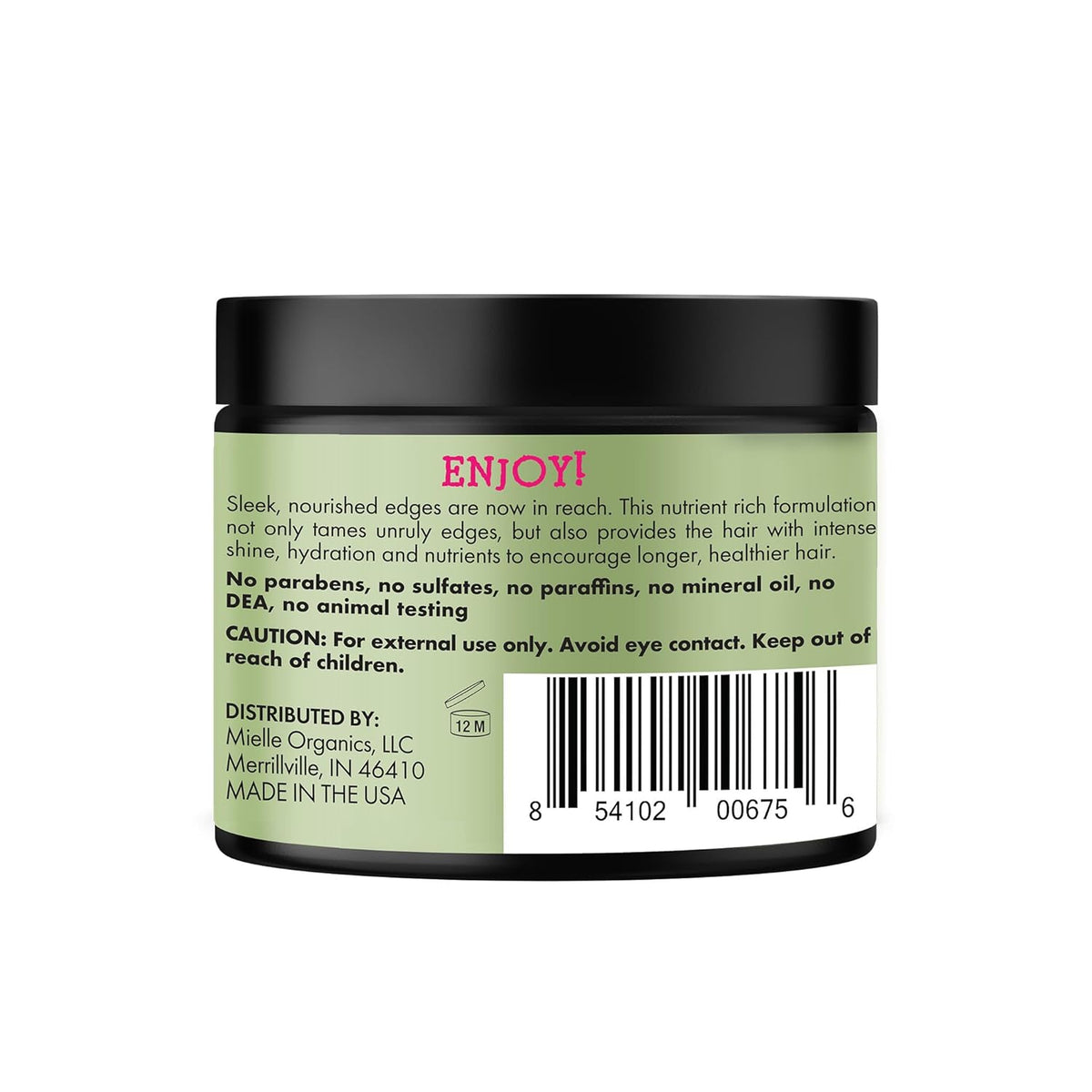 Mielle Organics Edge Control Gel – High-End Hair Care Crafted with Biotin and Babassu Oil for Sleek Results