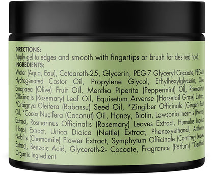 Mielle Organics Edge Control Gel – High-End Hair Care Crafted with Biotin and Babassu Oil for Sleek Results