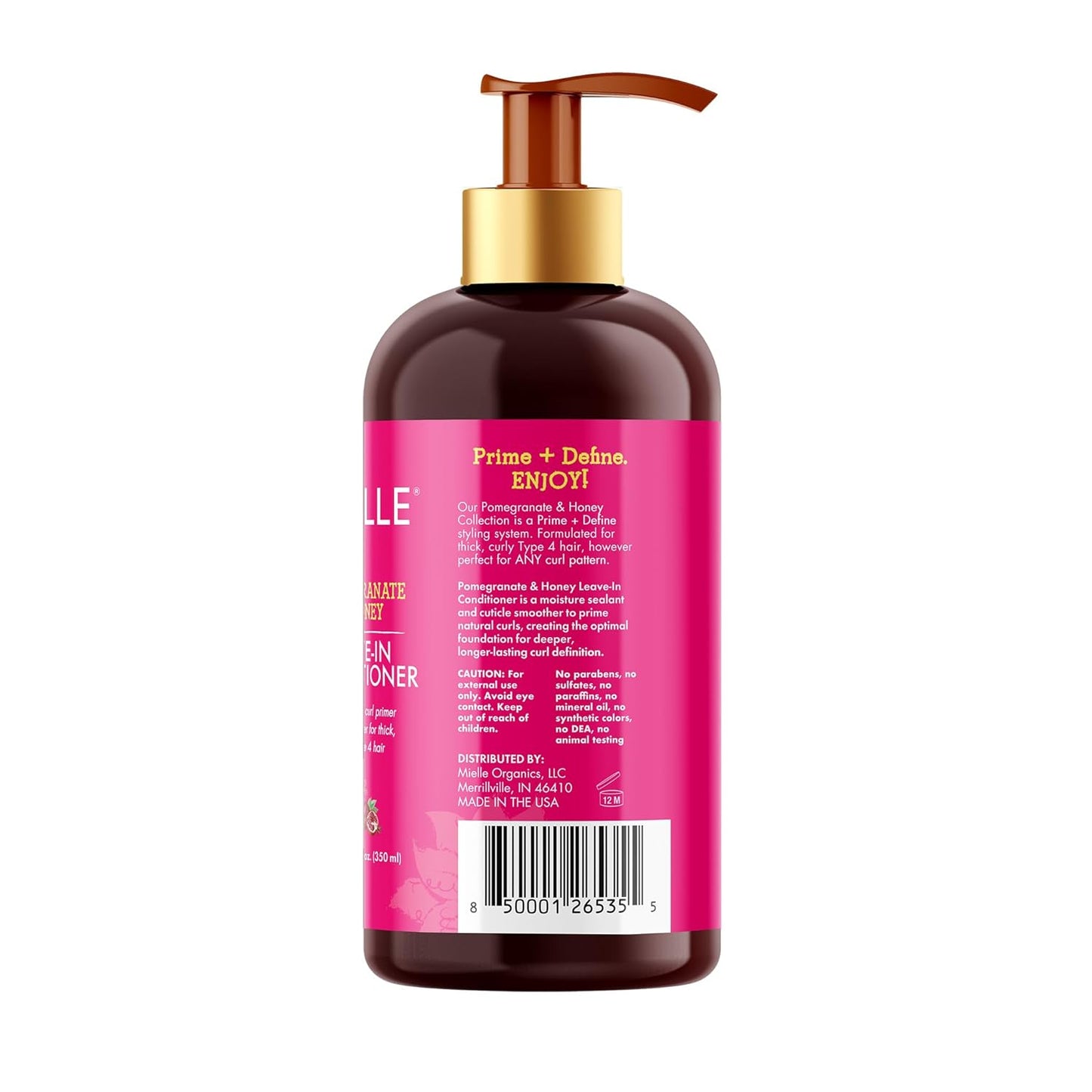 Mielle Organics Pomegranate & Honey Leave-In Conditioner – Holiday and Valentine's Day Hair Care Gift for Her