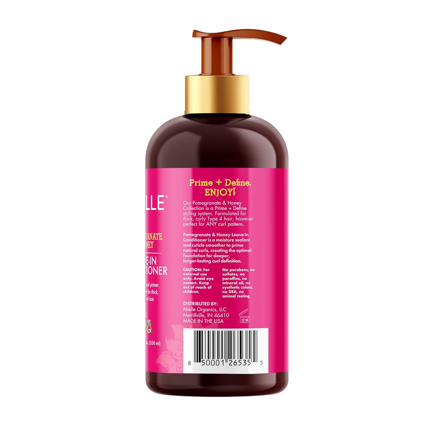 Mielle Organics Pomegranate & Honey Leave-In Conditioner – Holiday and Valentine's Day Hair Care Gift for Her
