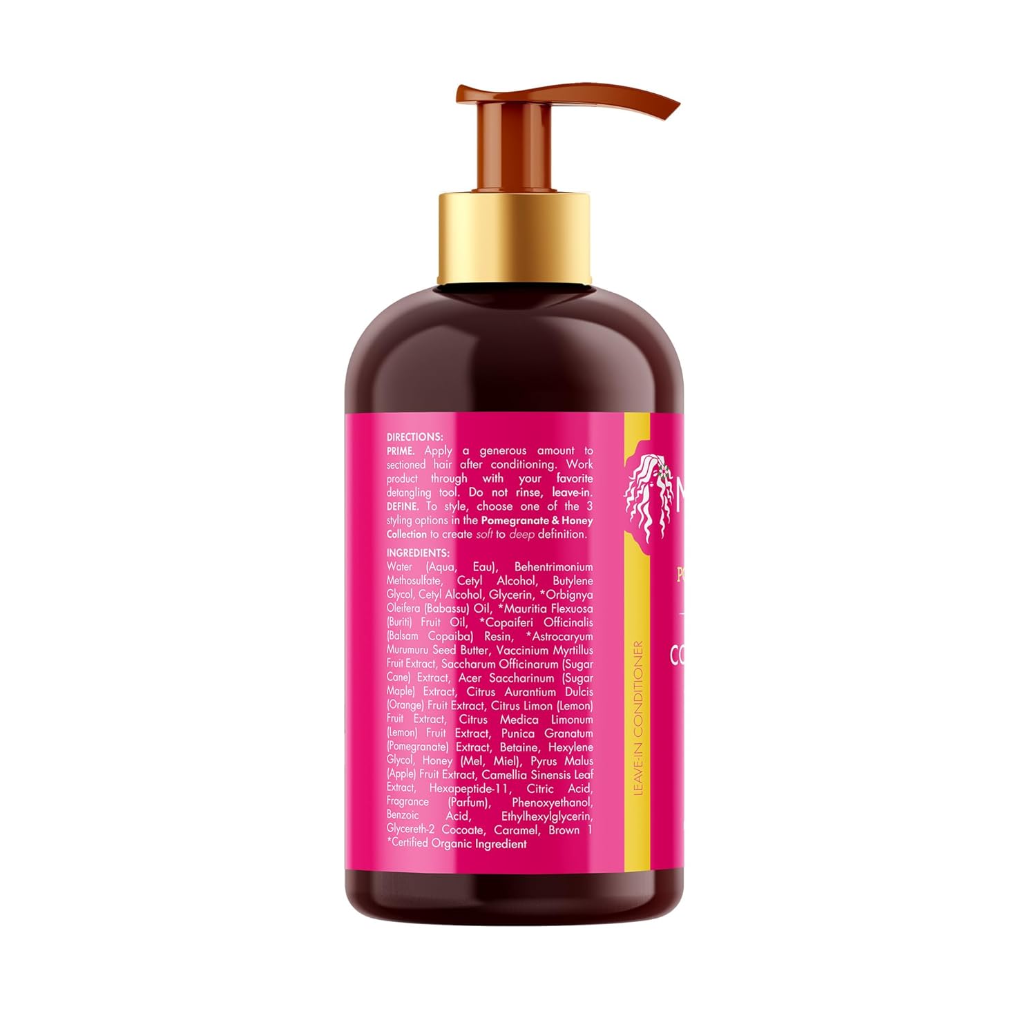 Mielle Organics Pomegranate & Honey Leave-In Conditioner – Holiday and Valentine's Day Hair Care Gift for Her