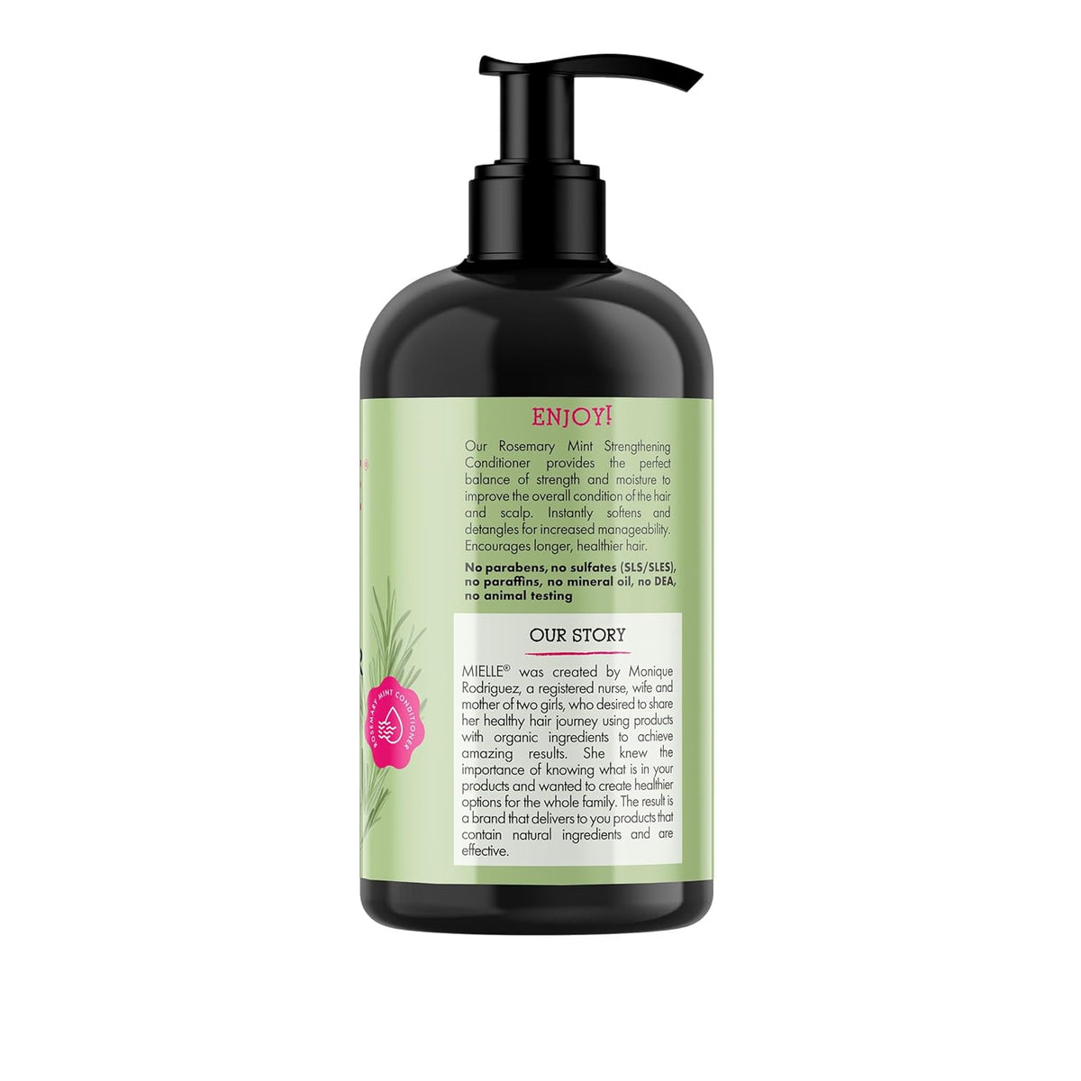 Mielle Organics Rosemary Mint Biotin Conditioner – Premium Rosemary & Mint Botanical Blend for Discerning Haircare Connoisseurs, 12 oz