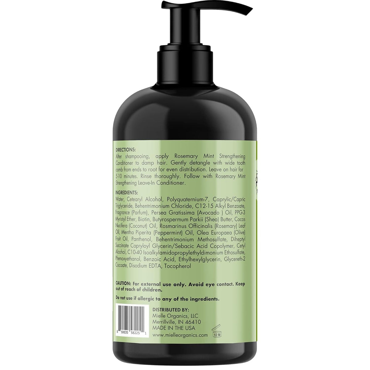 Mielle Organics Rosemary Mint Biotin Conditioner – Premium Rosemary & Mint Botanical Blend for Discerning Haircare Connoisseurs, 12 oz