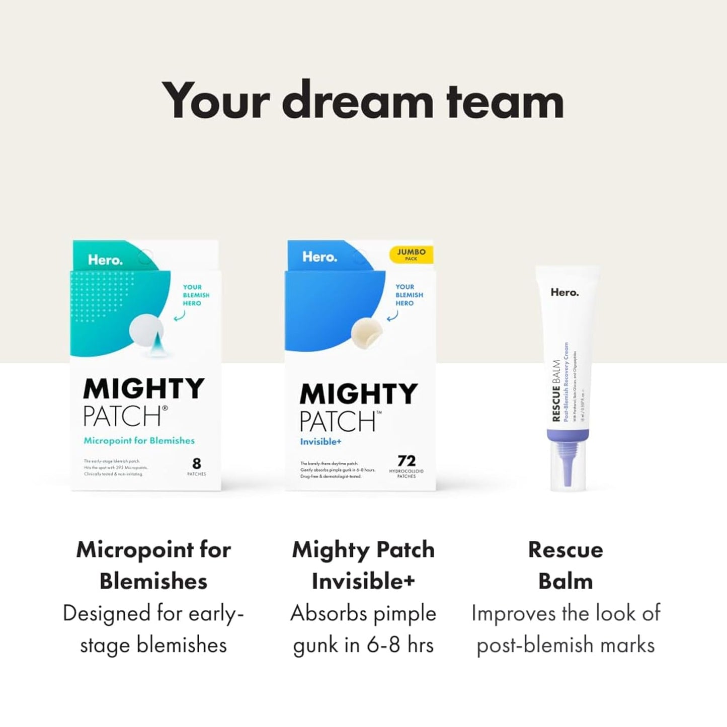 Mighty Patch™ Invisible+ Acne Patch – Thoughtful Self-Care Gift for Her Birthday, Clear Daytime Blemish Stickers
