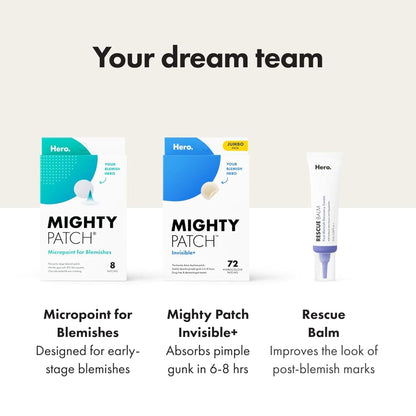 Mighty Patch™ Invisible+ Acne Patch – Thoughtful Self-Care Gift for Her Birthday, Clear Daytime Blemish Stickers