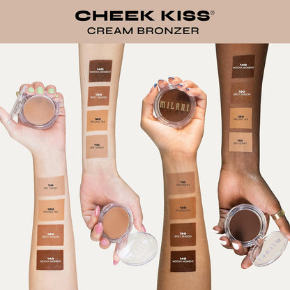 Milani Cheek Kiss Cream Bronzer - Hey Honey | Korean-Made Gift for the Friend Who Loves Sun-Kissed Glow