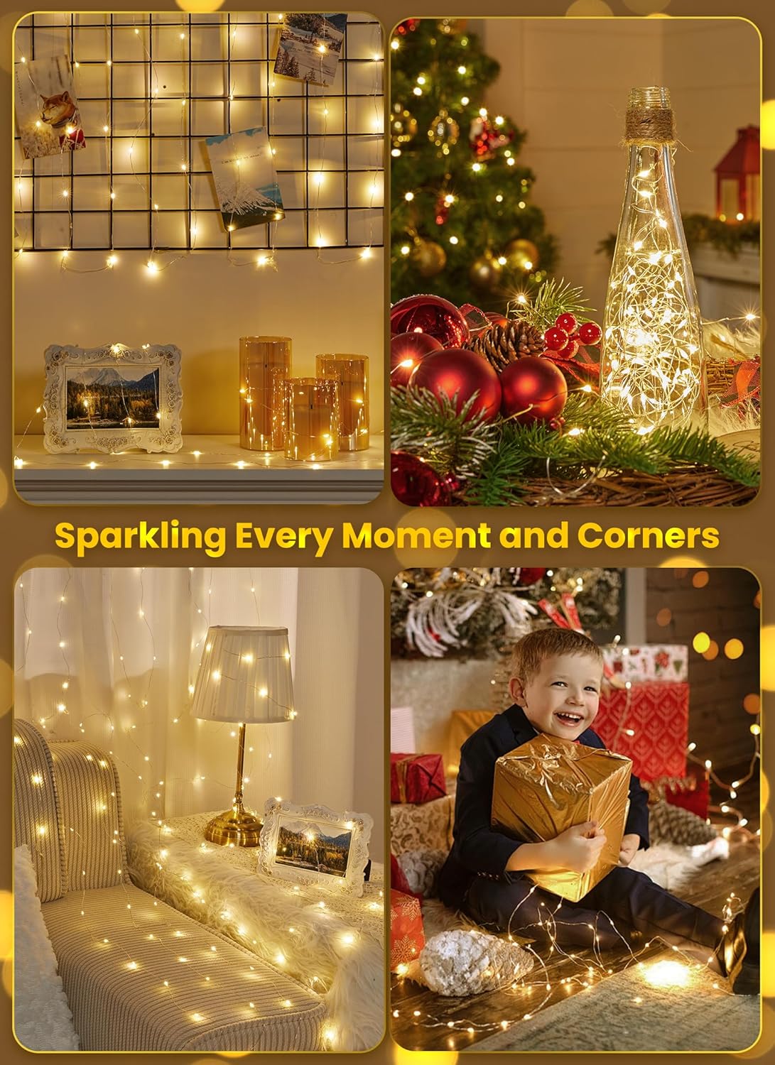 Minetom Battery Fairy Lights – Safe LED Nursery and Kids Room Decor with No Heat, Cool to the Touch