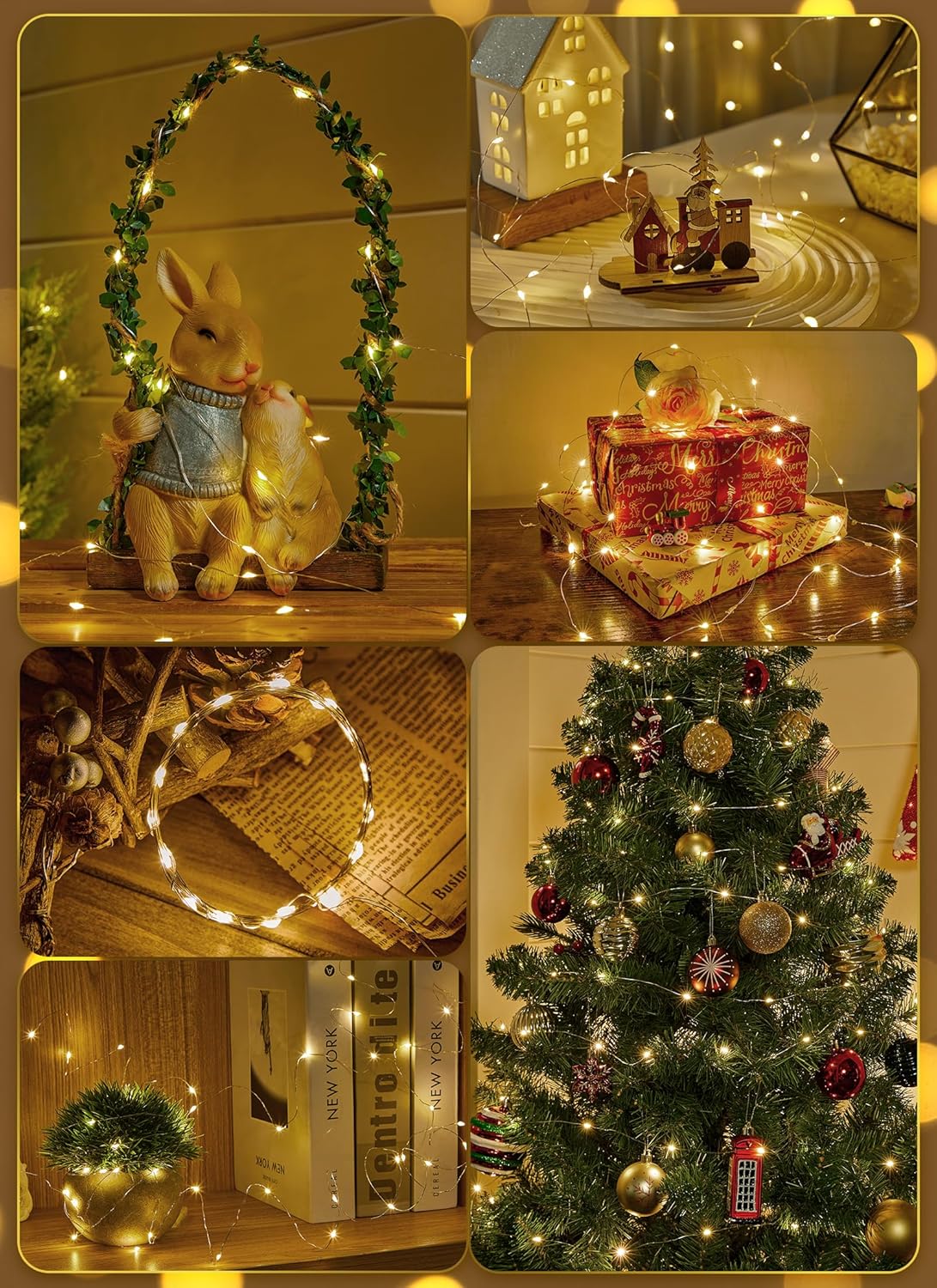 Minetom Battery Fairy Lights – Safe LED Nursery and Kids Room Decor with No Heat, Cool to the Touch