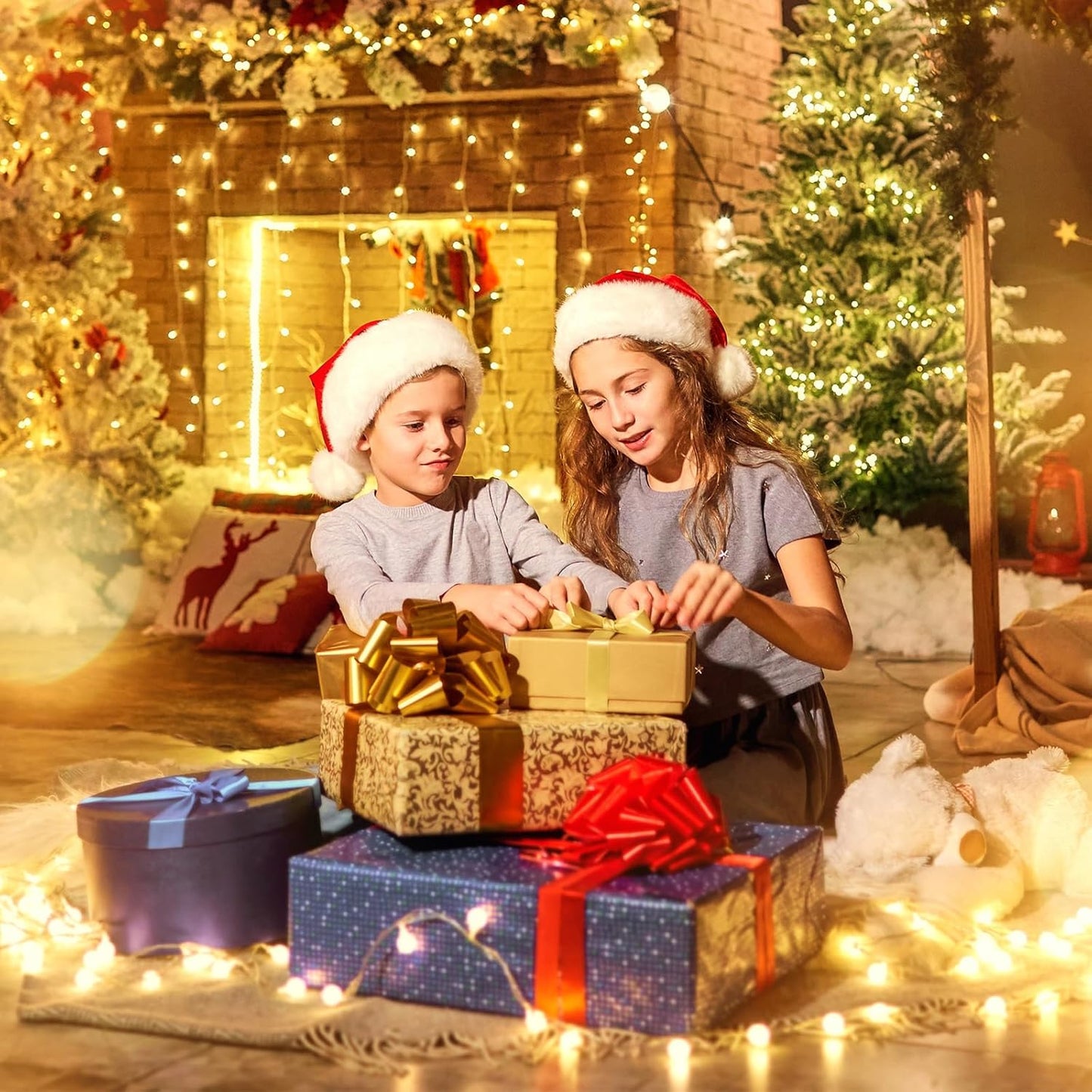 Minetom Battery Operated Globe String Lights – Flameless Cool-Touch LED Lights Safe for Kids, Pets & Bedrooms