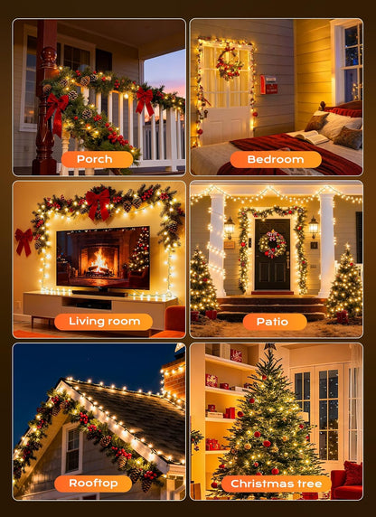 Minetom LED String Lights – Thoughtful Housewarming Gift for Her, Warm White Bedroom Decor
