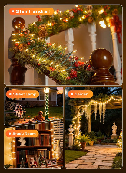Minetom LED String Lights – Thoughtful Housewarming Gift for Her, Warm White Bedroom Decor