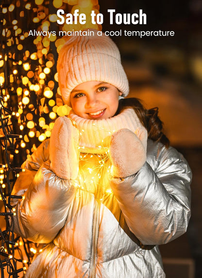 Minetom Twinkle Fairy Lights – Wind-Down Ritual Night Light, 33 ft Warm White Dimmable String Lights with 6H Timer for Better Sleep