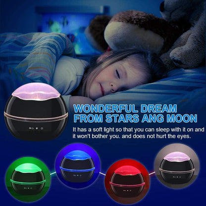 MINGKIDS Cool Touch LED Night Light Projector – Flameless Bedtime Lamp Safe for Sleeping Children