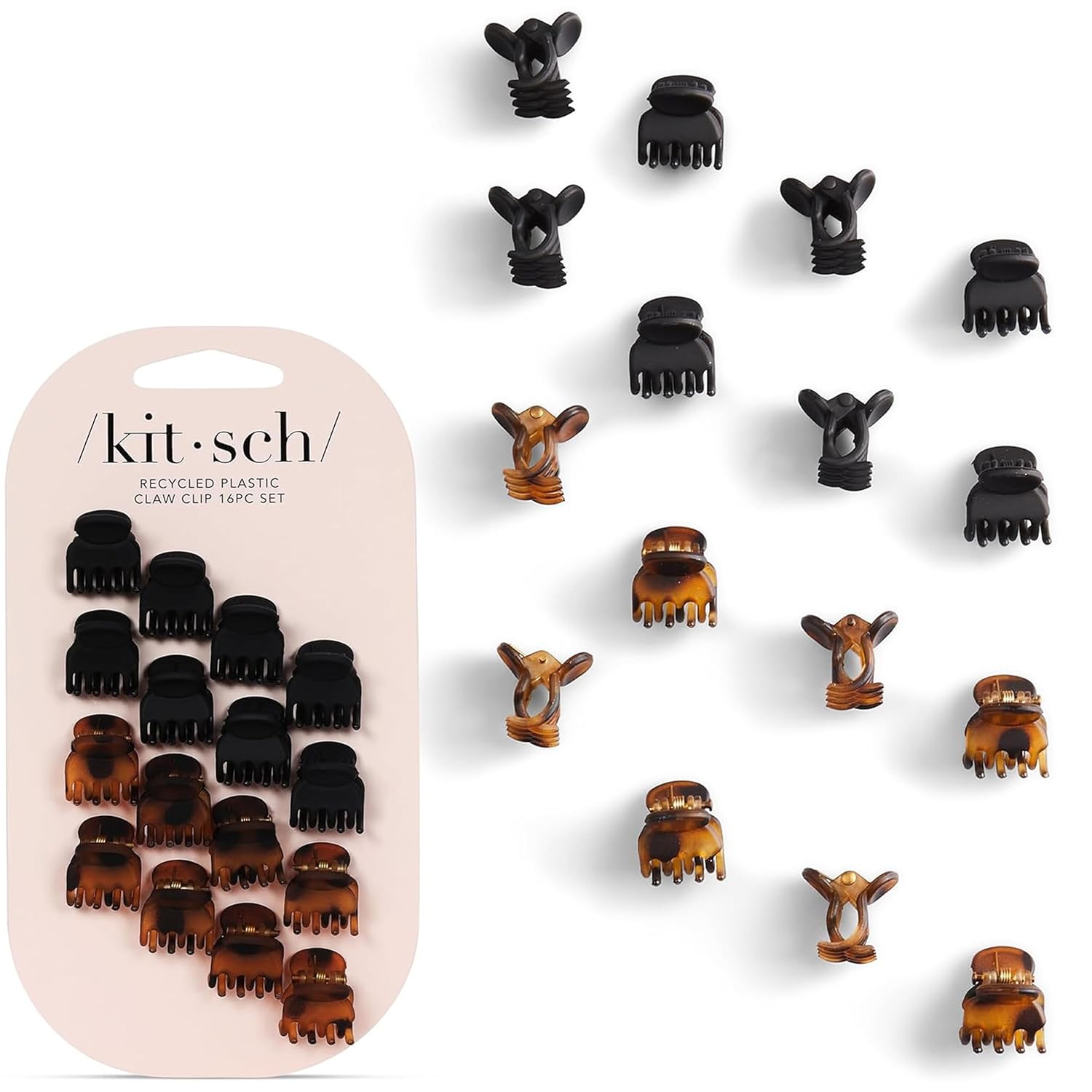 mini claw clip design with reliable grip for bangs, layers, and flyaways
