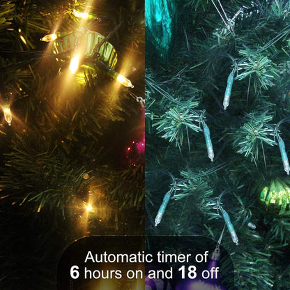 Minimax-M3 Flameless String Lights – Smoke-Free Alternative to Candles, Cool-to-Touch Warm White 50 LED