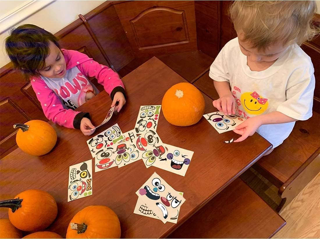 MiniPumpkin Stickers – Safe No-Carve Pumpkin Decorating Kit for Toddlers and Kids