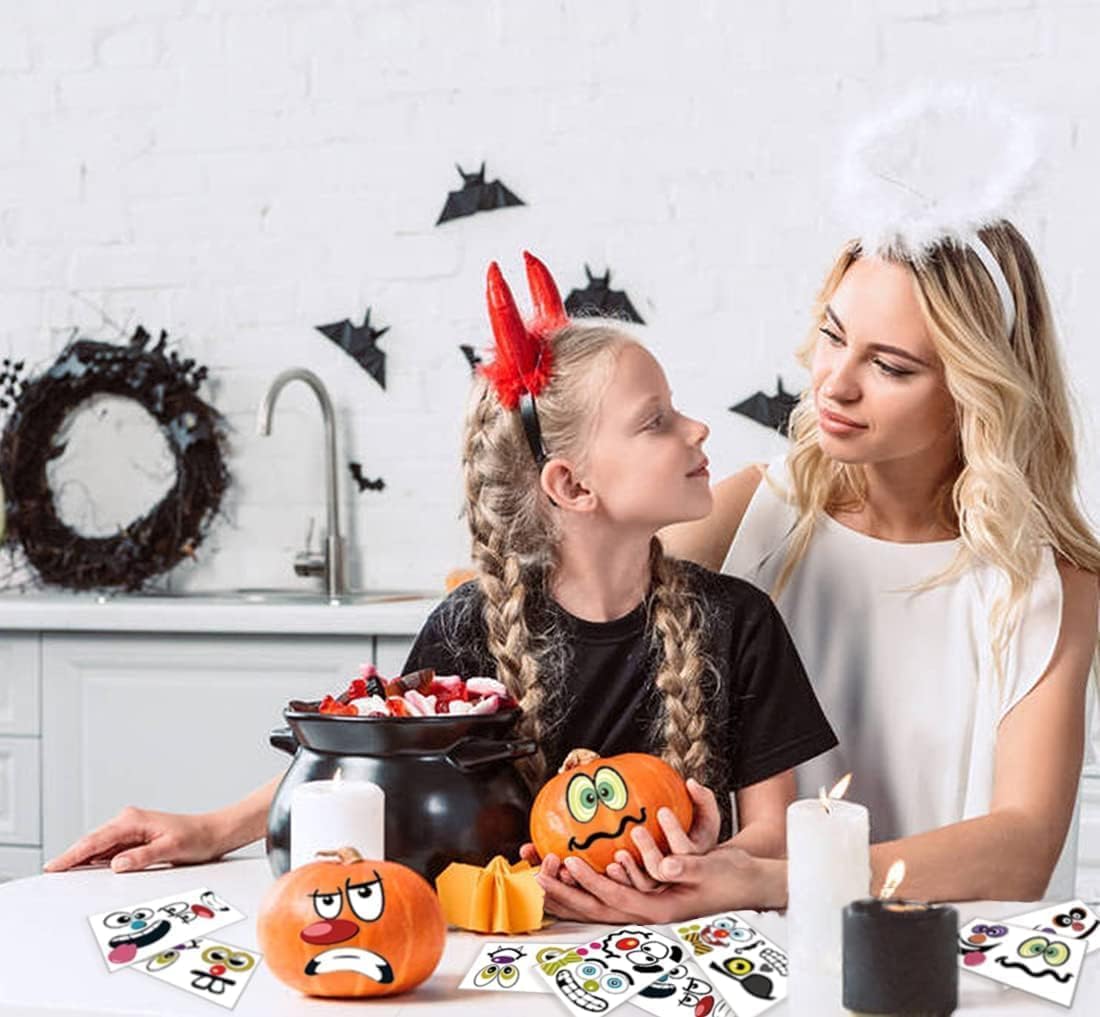 MiniPumpkin Stickers – Safe No-Carve Pumpkin Decorating Kit for Toddlers and Kids