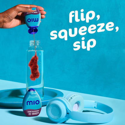 mio Cherry Blackberry Water Enhancer – Sugar-Free Lunchbox Hydration for Kids and Back-to-School Days, 1.62 fl oz