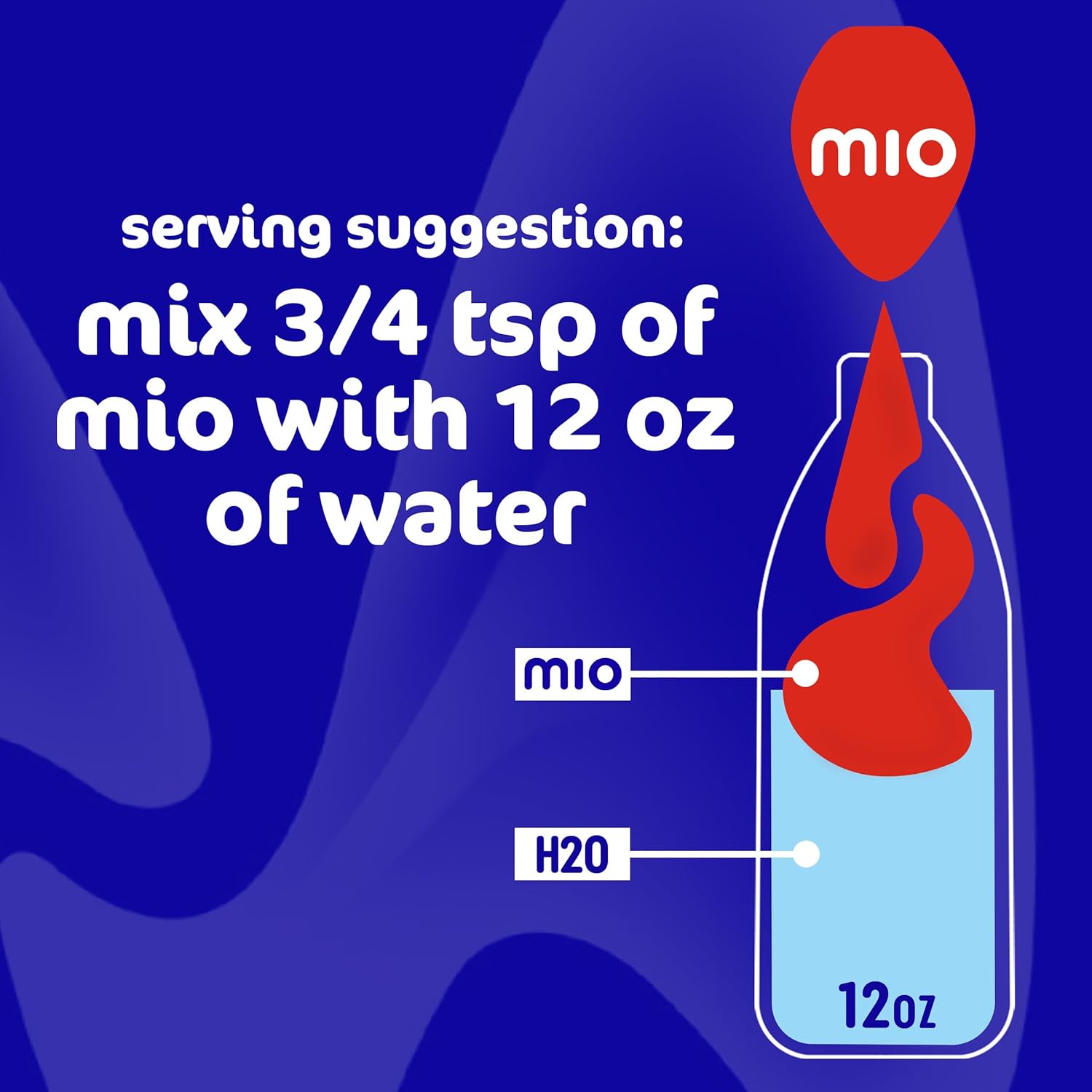 mio Energy Black Cherry Liquid Water Enhancer for Clutter-Free Kitchens, Single 1.62 fl oz Squeeze Bottle, 12 Servings