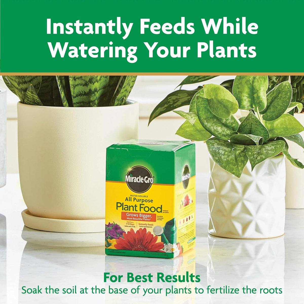 Miracle-Gro All Purpose Fertilizer – Thoughtful Gift for Plant Parents, Backyard Gardeners, and Indoor Greenery Enthusiasts