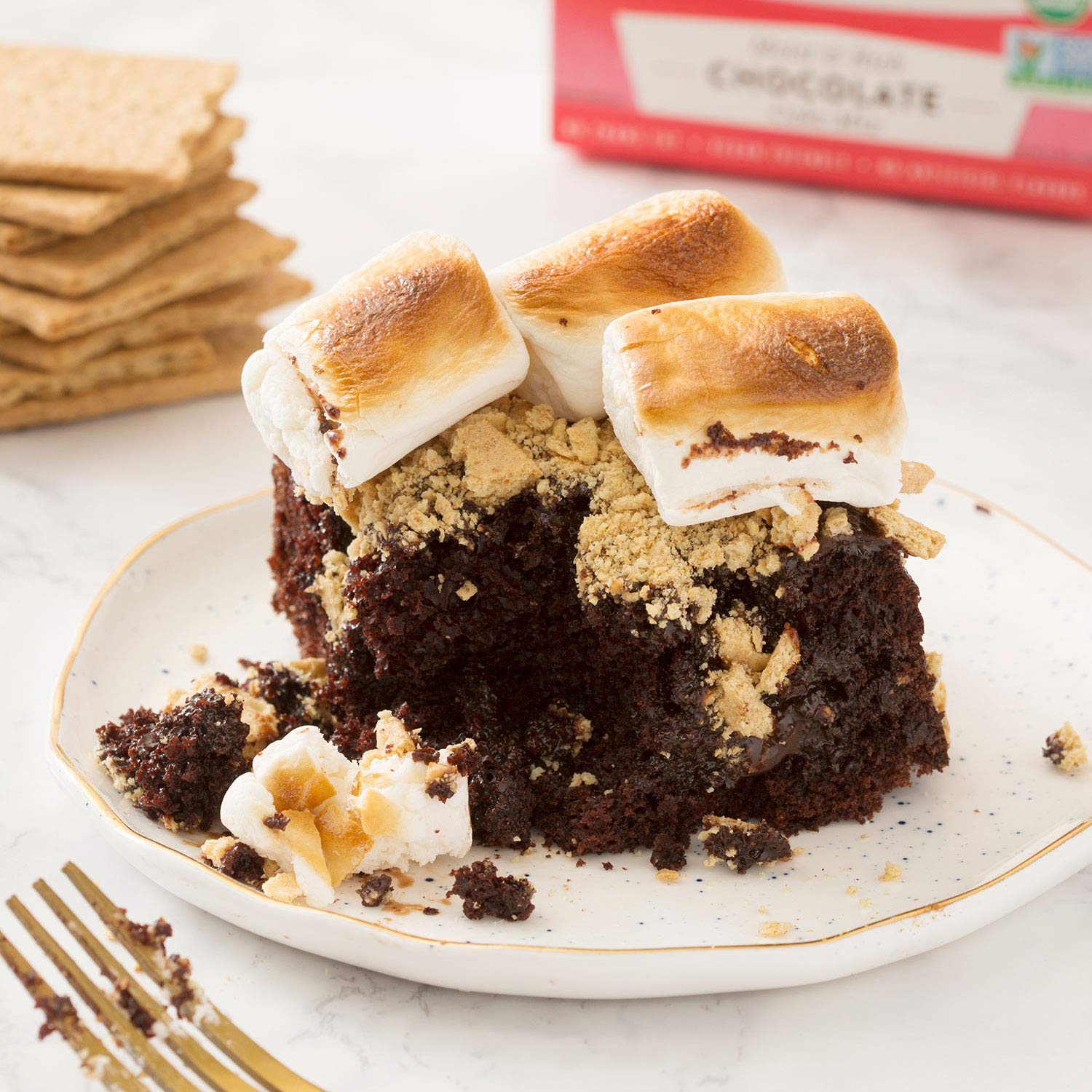 Miss Jones Baking Organic Chocolate Cake Mix – Nut-Free School Birthday Cake for Kids, Vegan-Friendly and Allergy-Safe