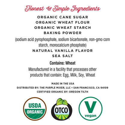 Miss Jones Baking Organic Yellow Cake Mix – Allergy-Safe Birthday Cake for Kids, Nut-Free and Dairy-Free Vanilla Batter for First Birthdays and Classroom Parties