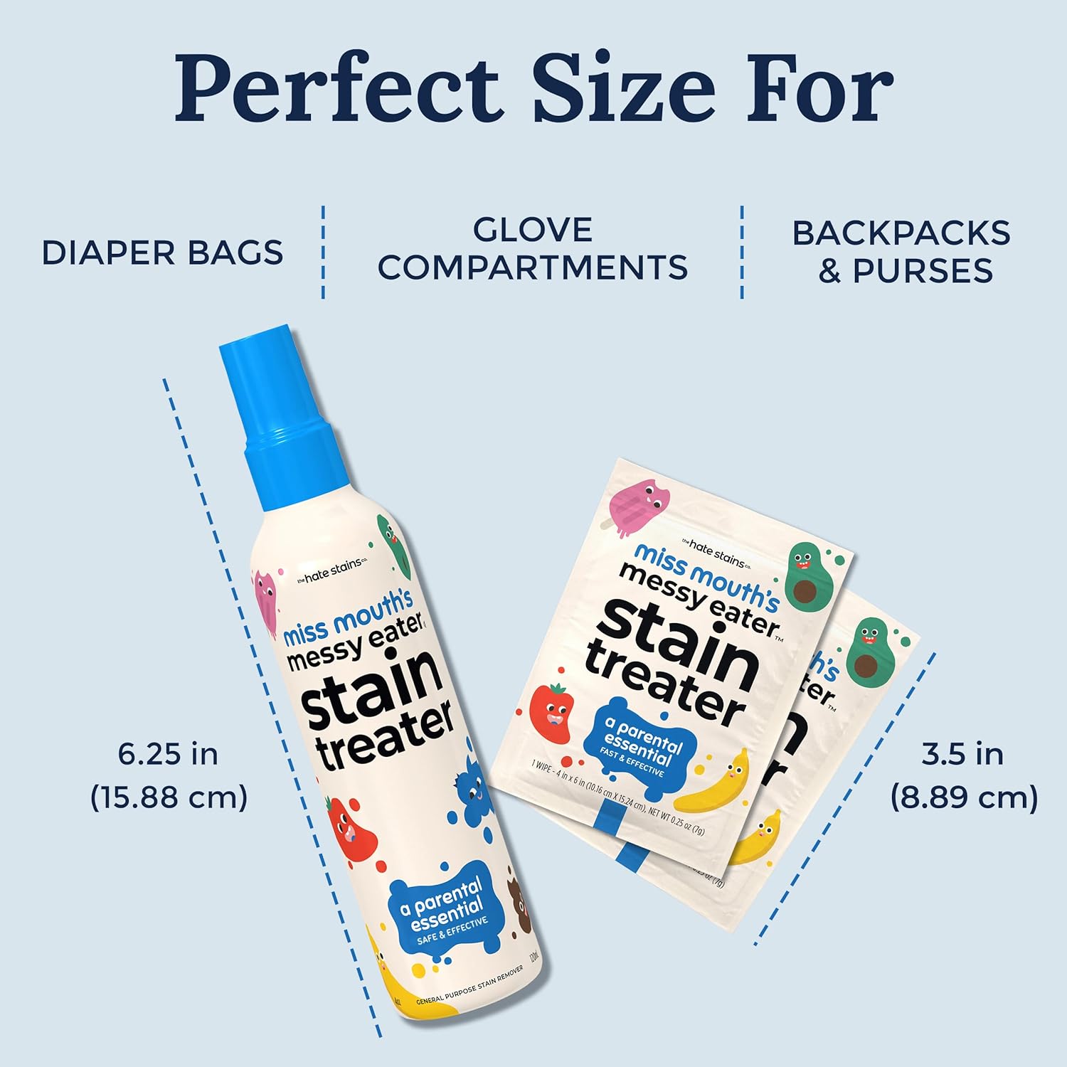 Miss Mouth's Messy Eater Stain Treater – EPA Safer Choice Non-Harsh Stain Remover for Sensitive Baby Skin