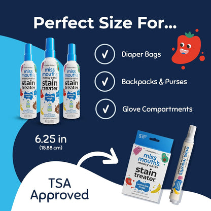 Miss Mouth's Messy Eater Stain Treater Spray – Practical New Parent Gift for Baby Shower and First Birthday