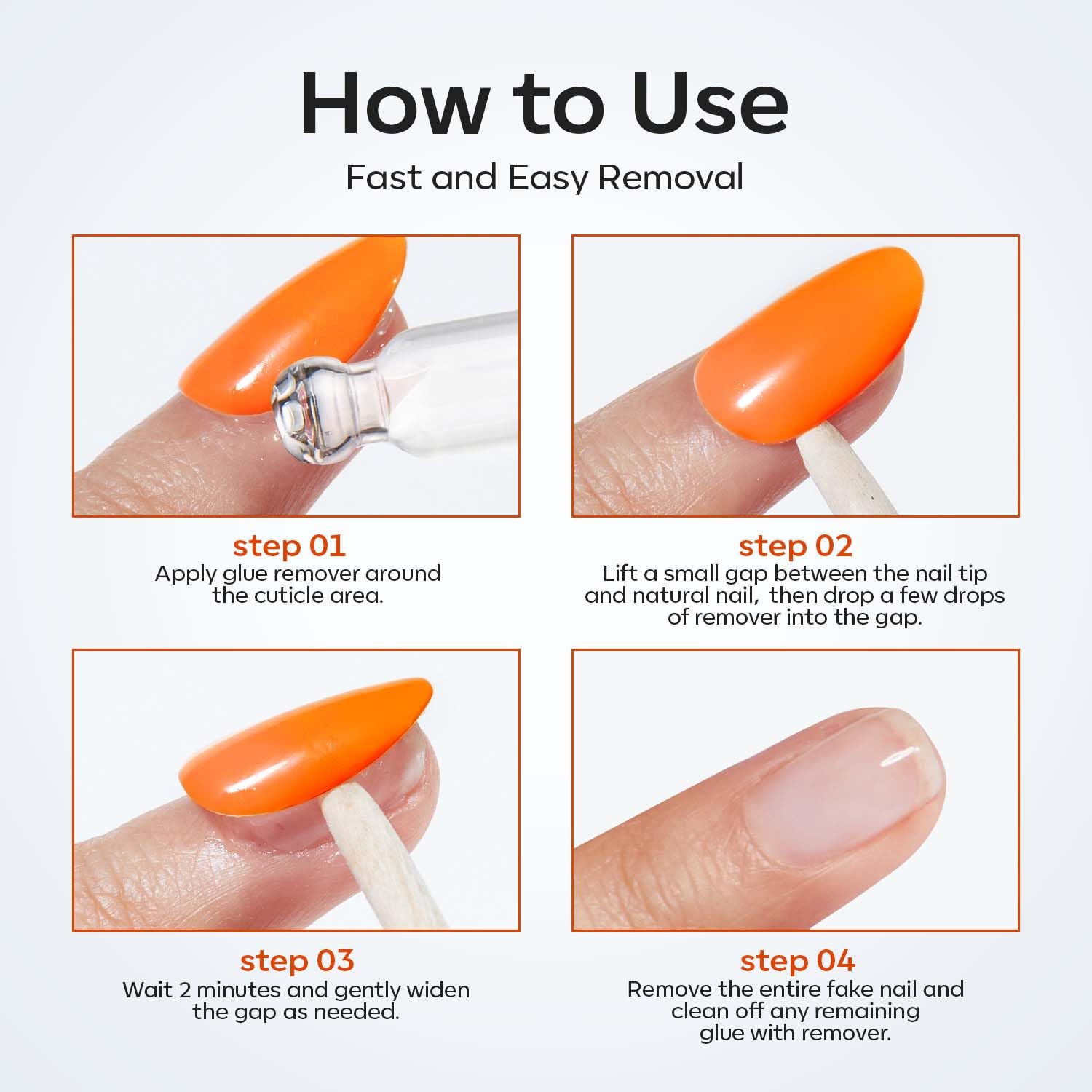 Modelones 50 ML Nail Glue Remover – Fast 2-Minute Press-On Removal for Busy Work-From-Home Routines
