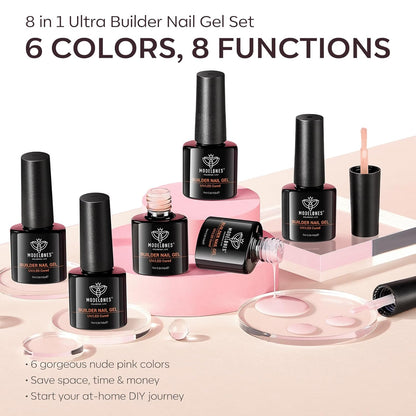 modelones Builder Gel Nail Polish – Quick 60-Second Cure for Busy Women Juggling Work and Home