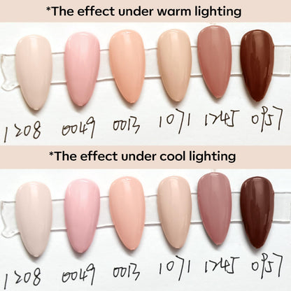 modelones Gel Nail Polish Kit – 6 Nude Pink Neutral Shades, Thoughtful Birthday Gift for Her and At-Home Manicure Set