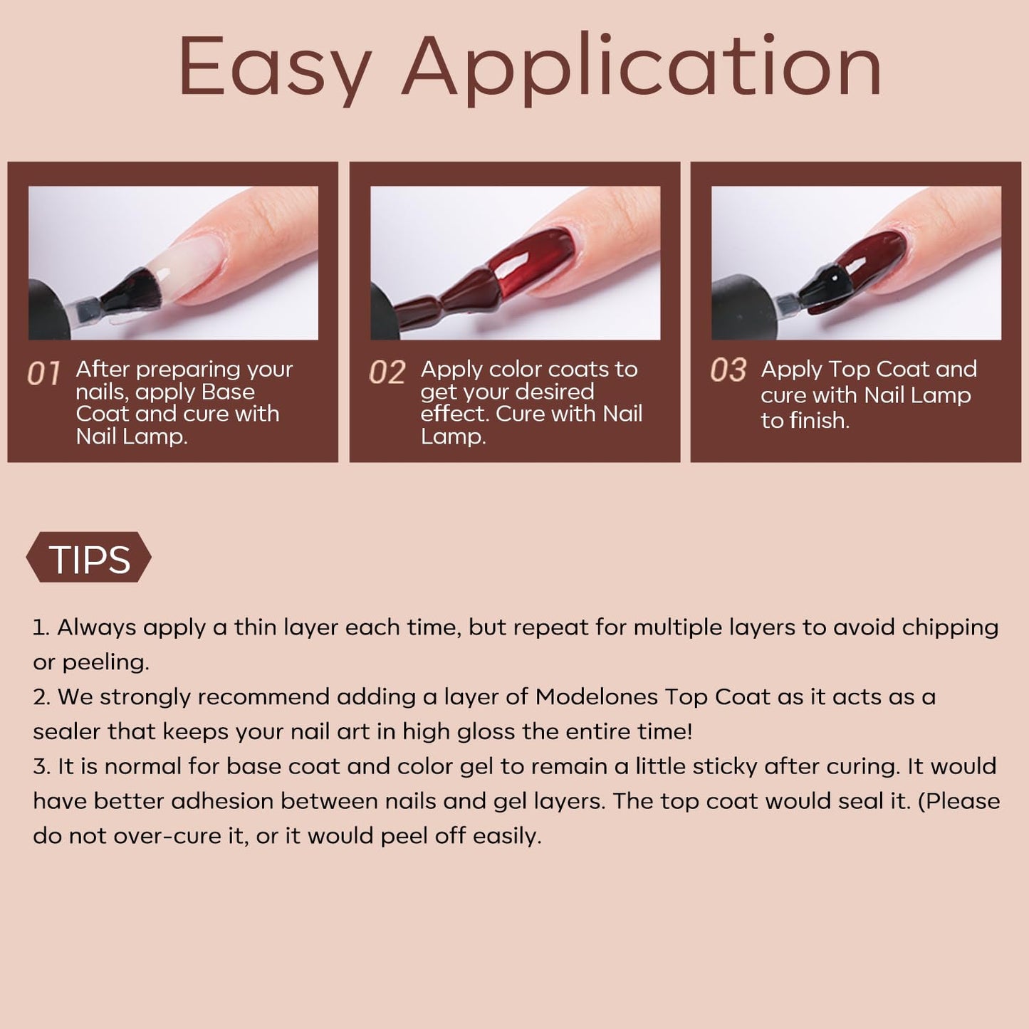 modelones Gel Nail Polish Kit – 6 Nude Pink Neutral Shades, Thoughtful Birthday Gift for Her and At-Home Manicure Set