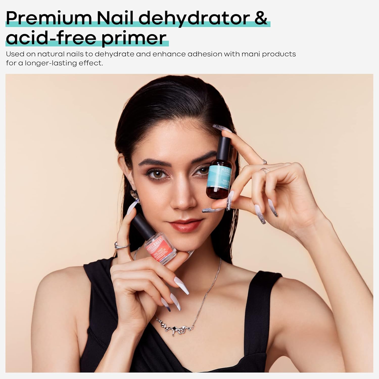 modelones Gel Top Coat Set – Salon-Quality Birthday Gift for Her, No-Wipe Glossy Nail Finish