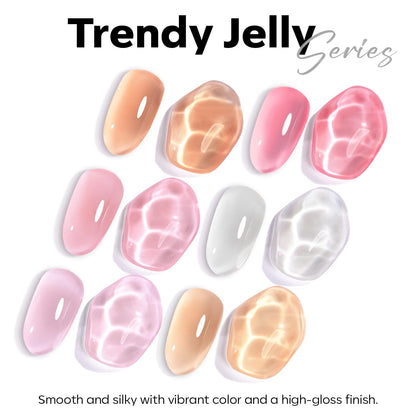 modelones Milky White Gel Nail Polish – Self-Care Manicure Ritual, Toxin-Free Low Odor At-Home Gel Polish for Evening Wind-Down